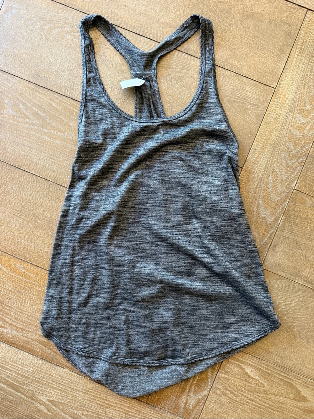lululemon athletica Heathered Charcoal Racerback Tank